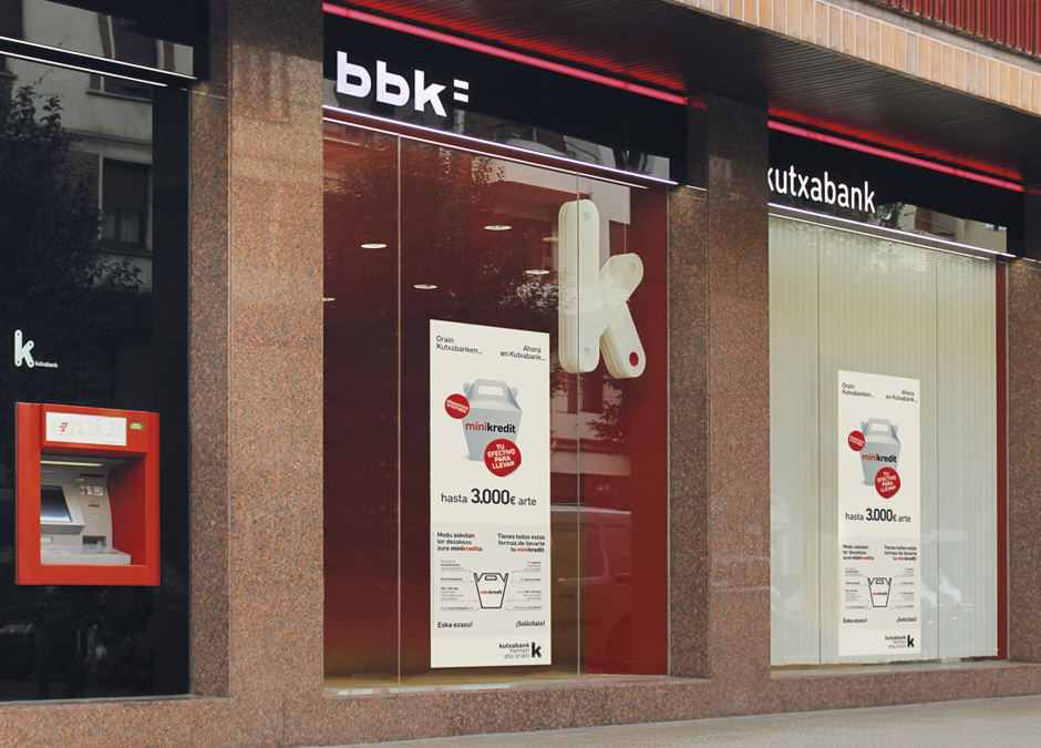 Kutxabank Branding Campaña publicitaria Gráfica Publicidad exterior Marketing directo