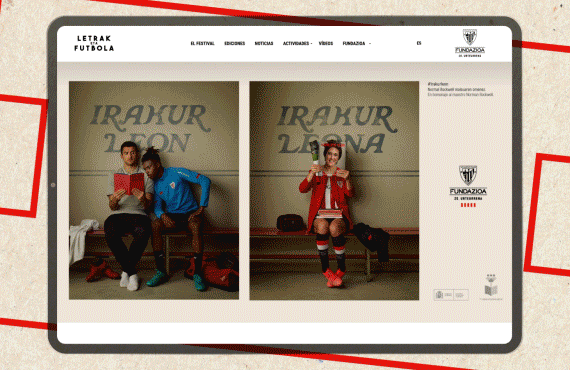Marca y web Letras y Fútbol - Athletic Club